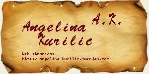 Angelina Kurilić vizit kartica